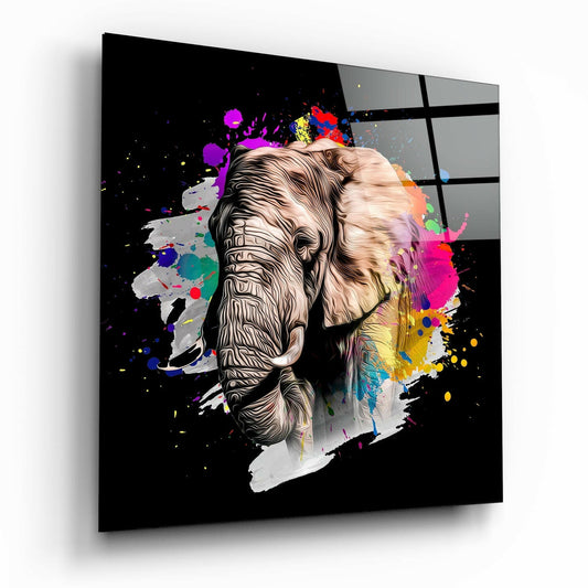 Elephant Glass Wall Art | Insigne Art Design.