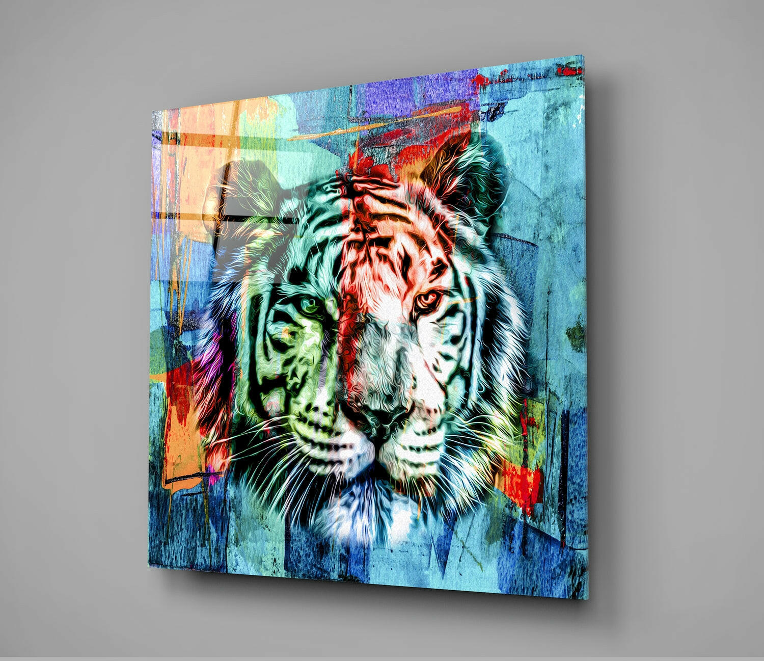 Tiger Glass Wall Art | Insigne Art Design.