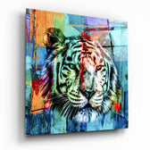 Tiger Glass Wall Art | Insigne Art Design.