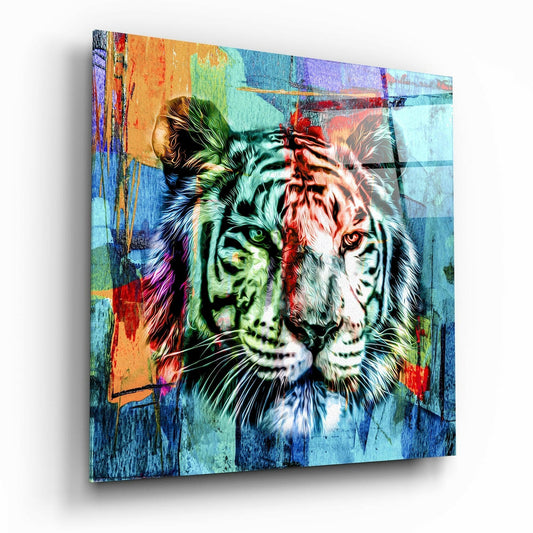 Tiger Glass Wall Art | Insigne Art Design.