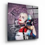 Harley Quinn Glass Wall Art | Insigne Art Design
