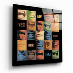 Feelings Glass Wall Art | Insigne Art Design.