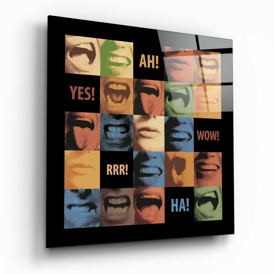 Feelings Glass Wall Art | Insigne Art Design.