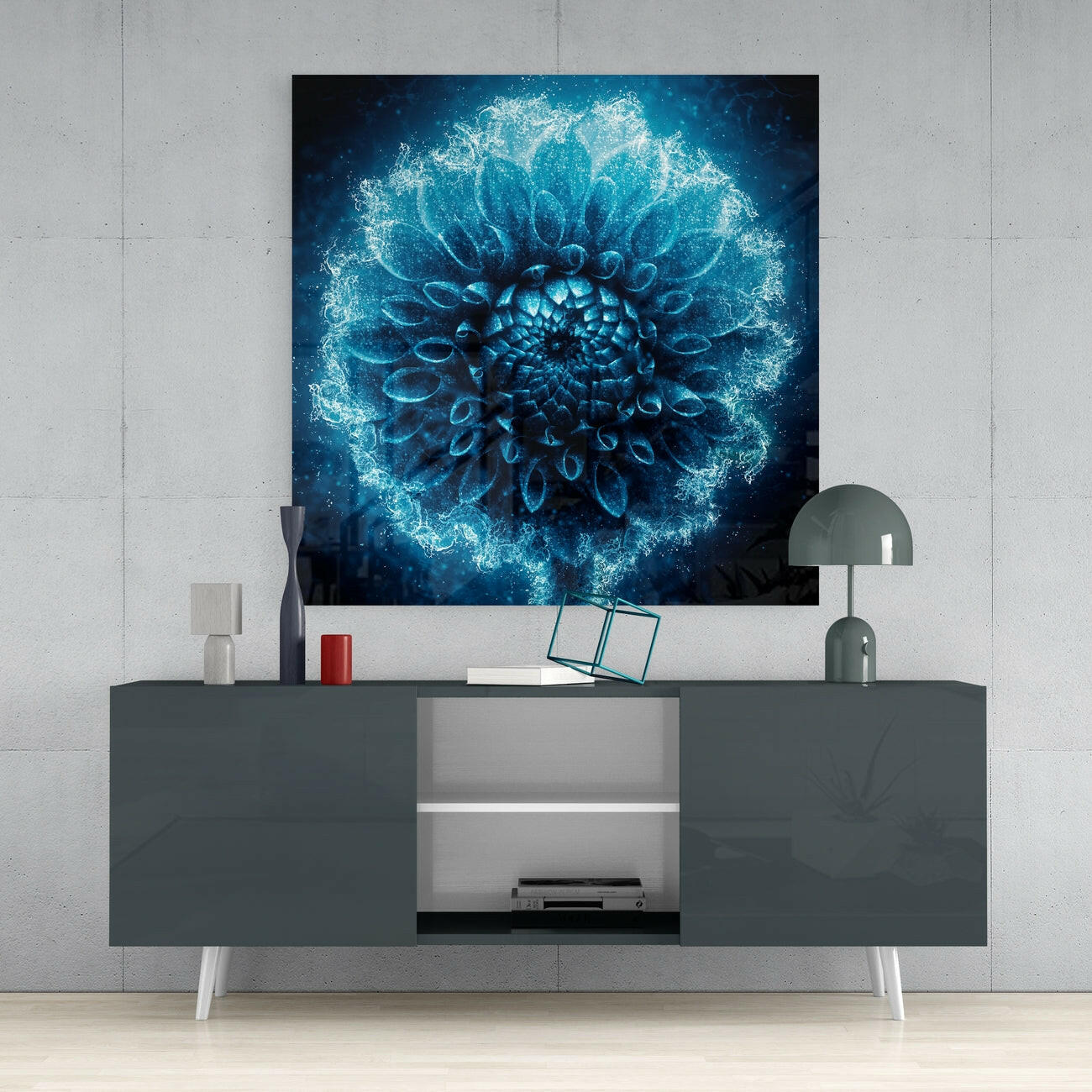 Flower Glass Wall Art | Insigne Art Design.