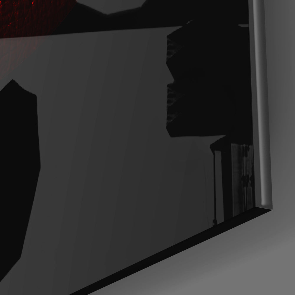 Red Lips Glass Wall Art.