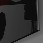 Red Lips Glass Wall Art.