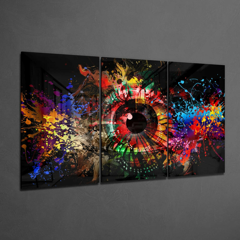 Colors in My Eyes Mega Glass Wall Art.