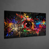 Colors in My Eyes Mega Glass Wall Art | Insigne Art Design
