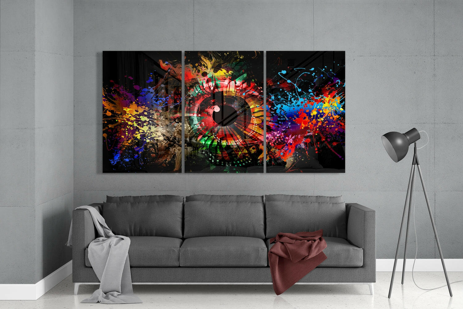 Colors in My Eyes Mega Glass Wall Art.