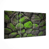 Mossy Stones Mega Glass Wall Art.
