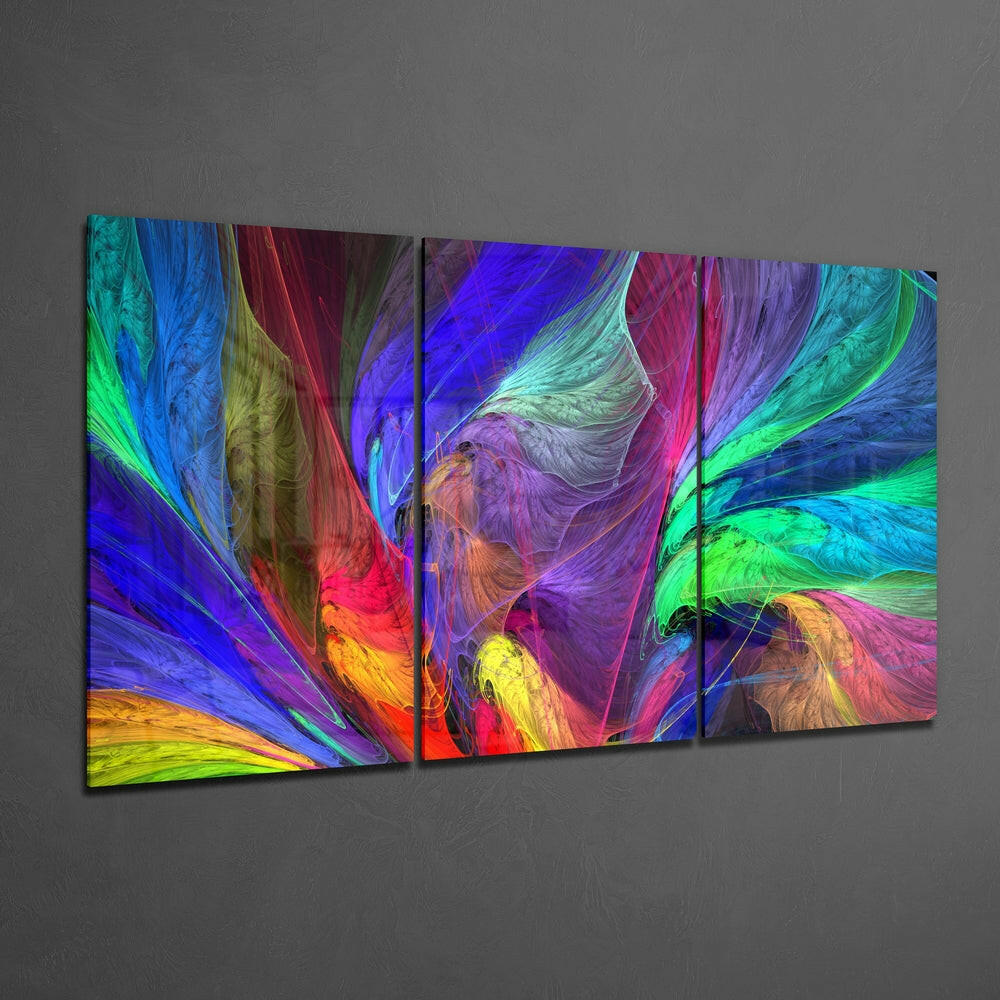 Dance of Colors Mega Glass Wall Art.