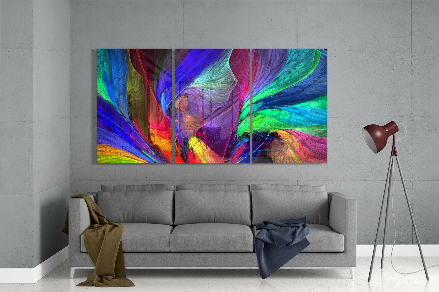 Dance of Colors Mega Glass Wall Art.