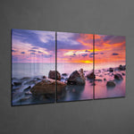 Red Sunset Mega Glass Wall Art.