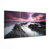 Foggy Sea Mega Glass Wall Art.