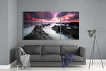 Foggy Sea Mega Glass Wall Art.