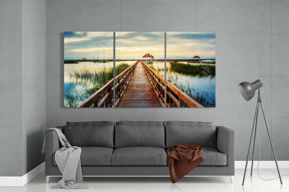 Pier Mega Glass Wall Art.