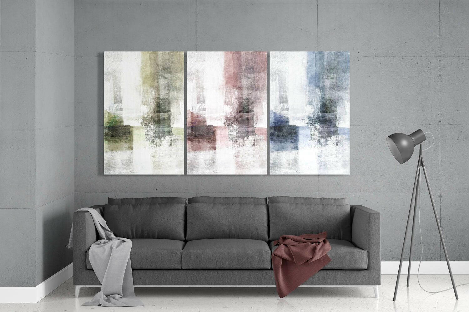 Pastel Colors Mega Glass Wall Art.
