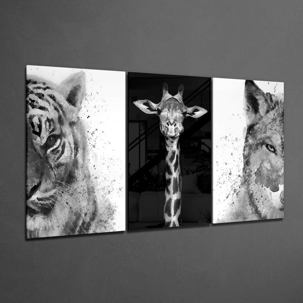 Animals Mega Glass Wall Art.