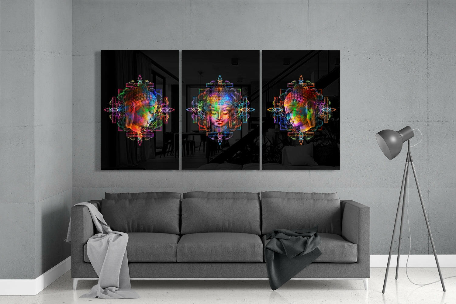 Buddha Mega Glass Wall Art.