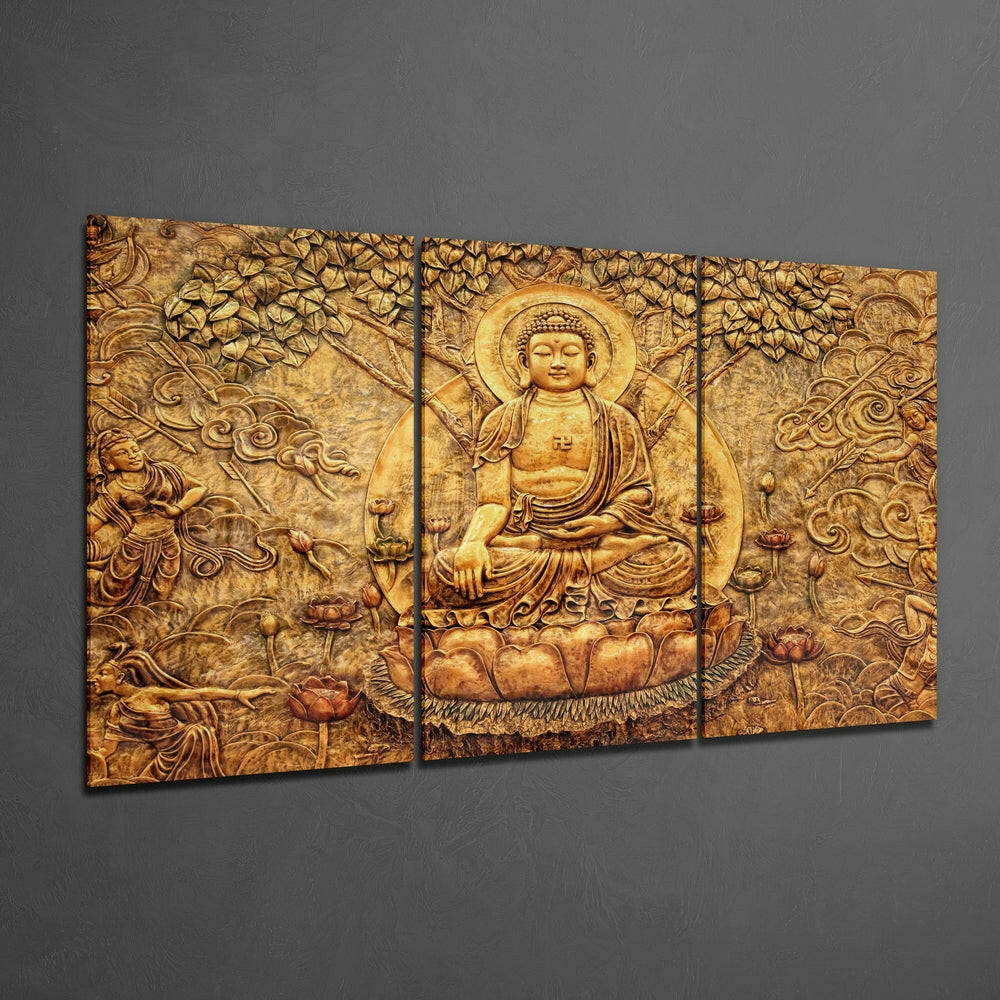 Buddha Mega Glass Wall Art.