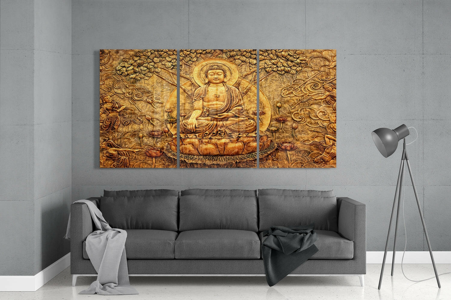Buddha Mega Glass Wall Art.