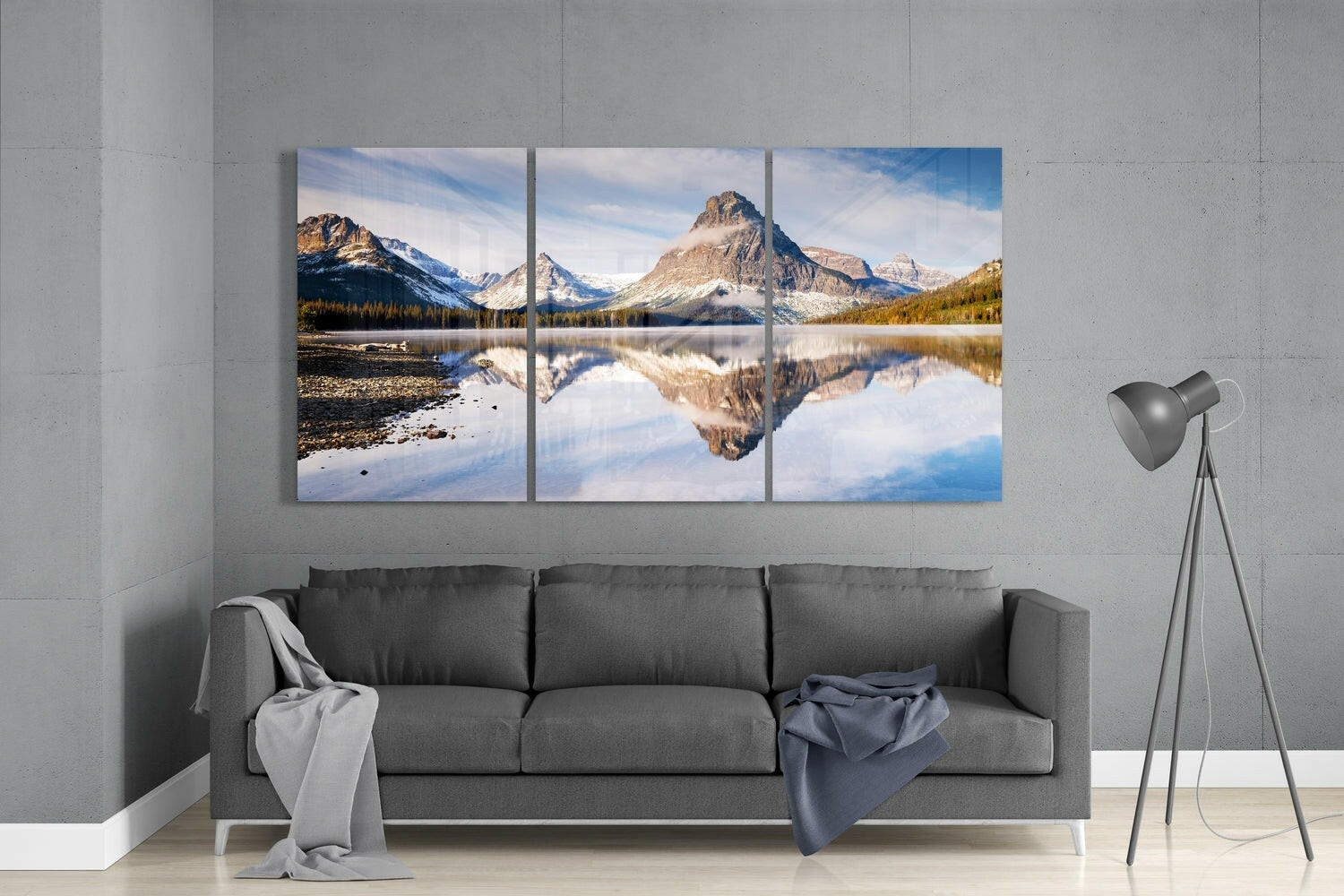 Mountains Mega Glass Wall Art.