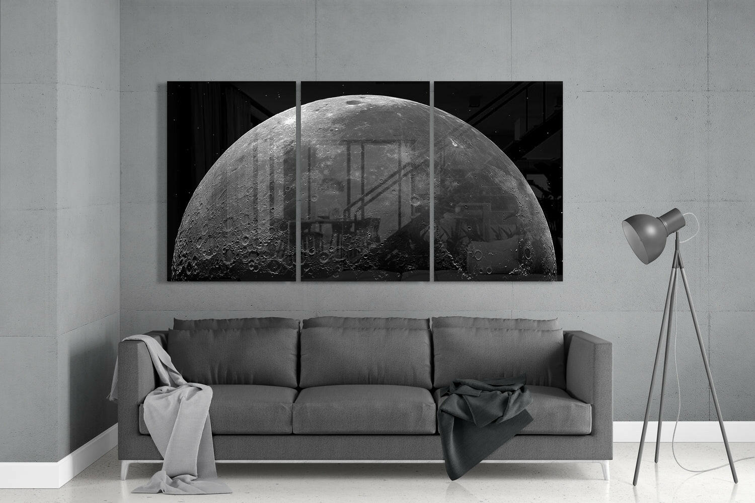 Dark Side of the Moon Mega Glass Wall Art.