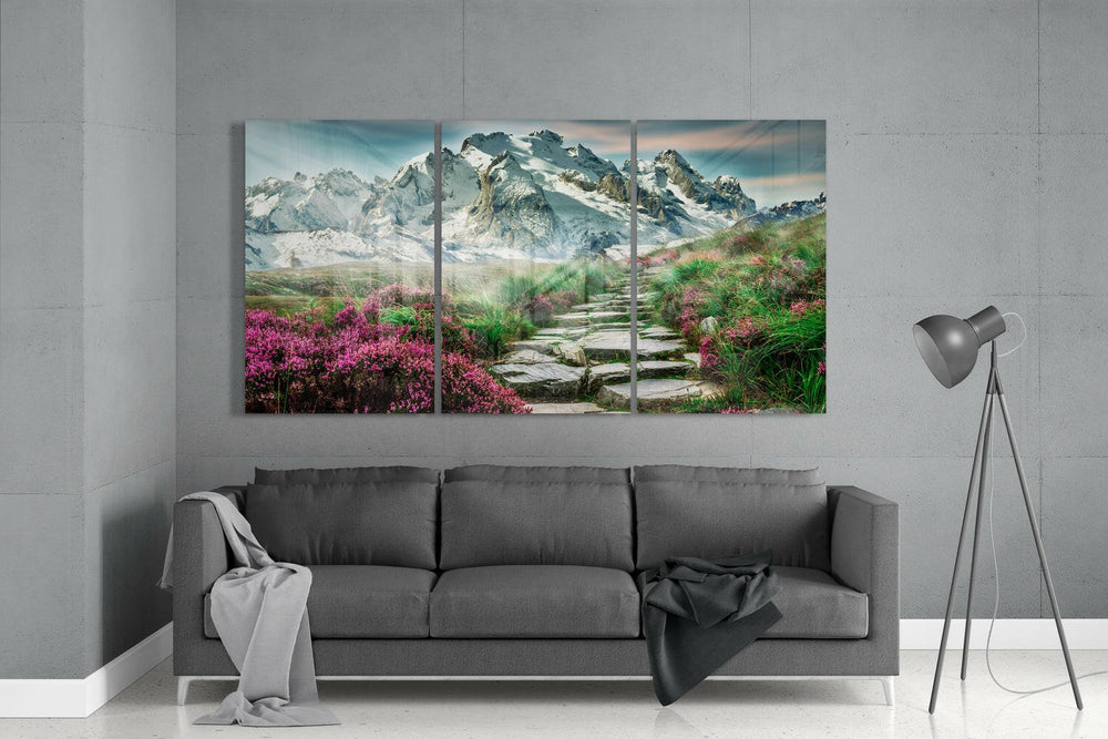 Path Road Mega Glass Wall Art.