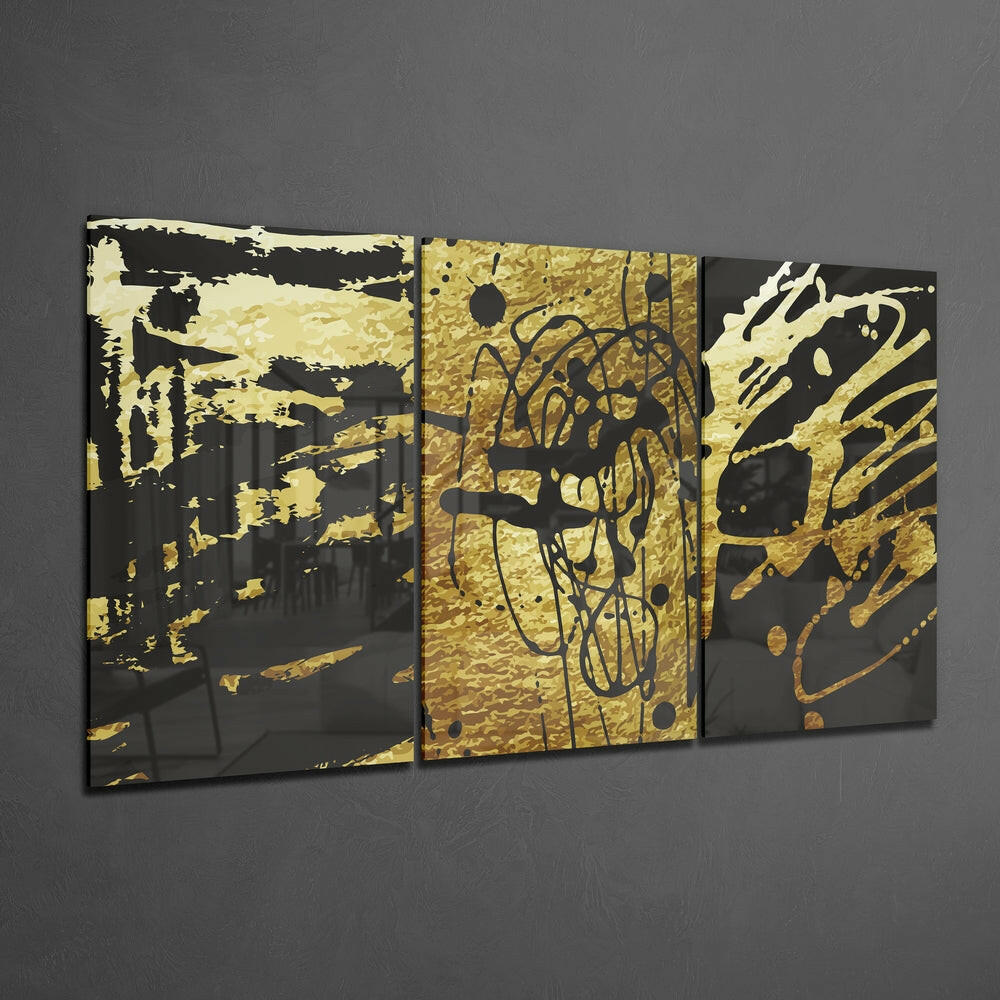 Abstract Doodles Mega Glass Wall Art.