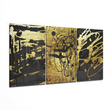 Abstract Doodles Mega Glass Wall Art | Insigne Art Design