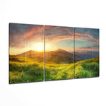 Sunset in the Countryside Mega Glass Wall Art.
