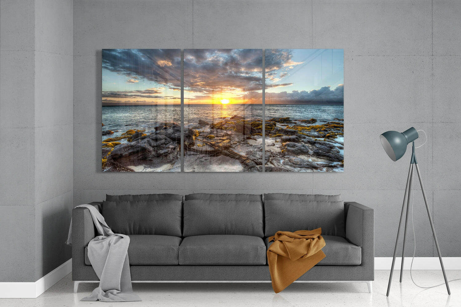 Sunset Mega Glass Wall Art.