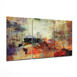 Abstract Colors Mega Glass Wall Art | Insigne Art Design