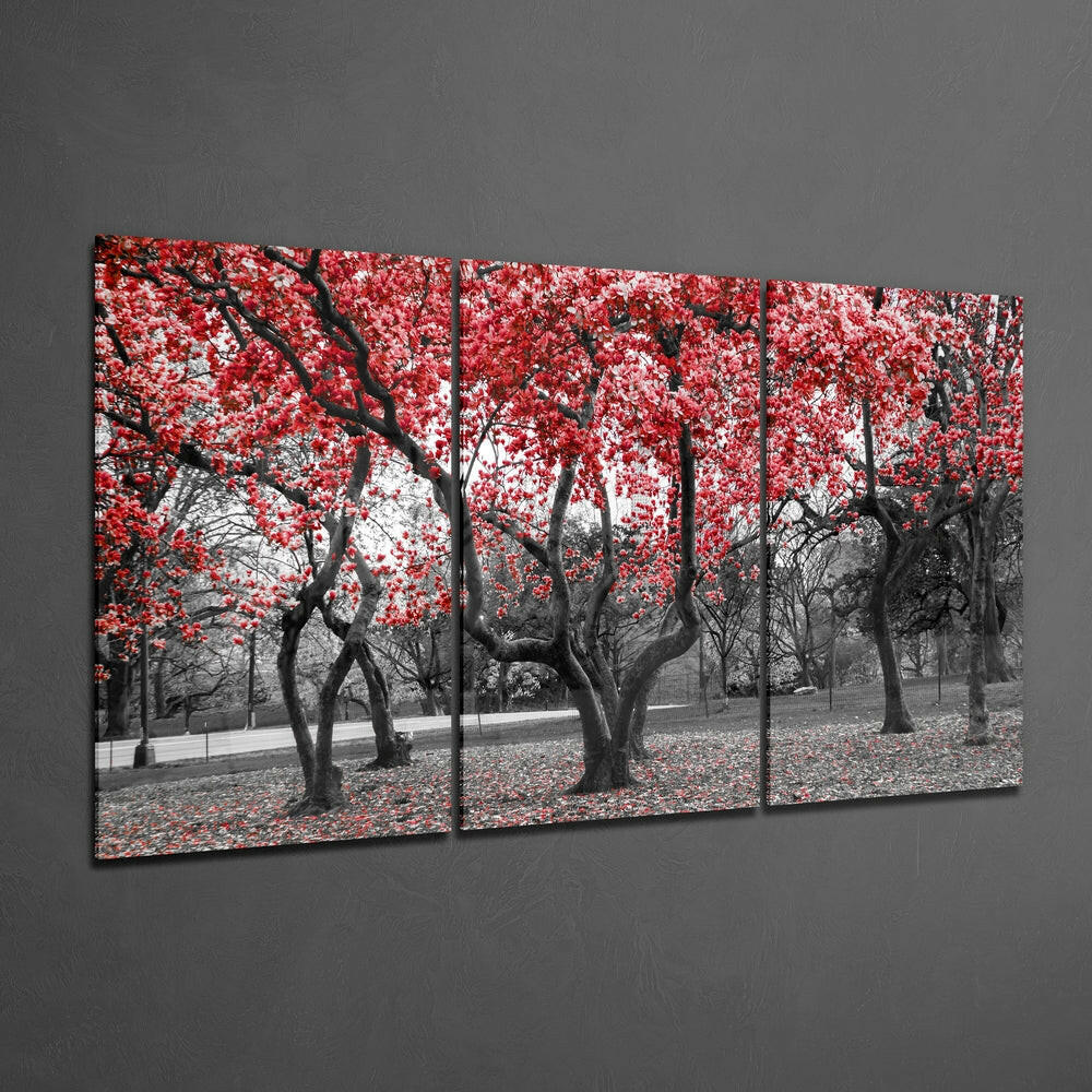 Spring Trees Mega Glass Wall Art.