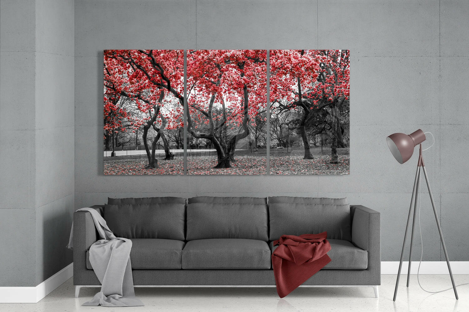Spring Trees Mega Glass Wall Art.