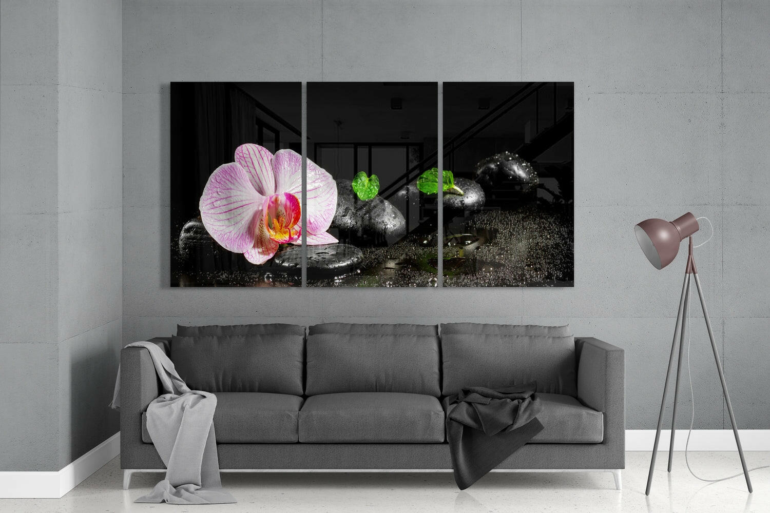 Orchid Mega Glass Wall Art.