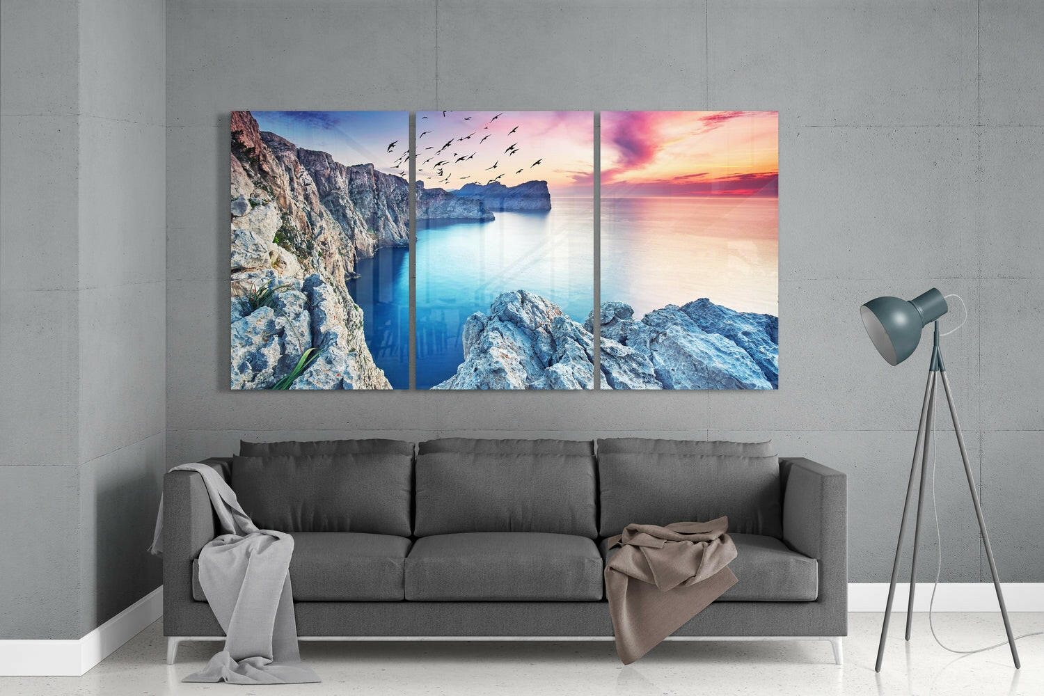 Coastal Mega Glass Wall Art.