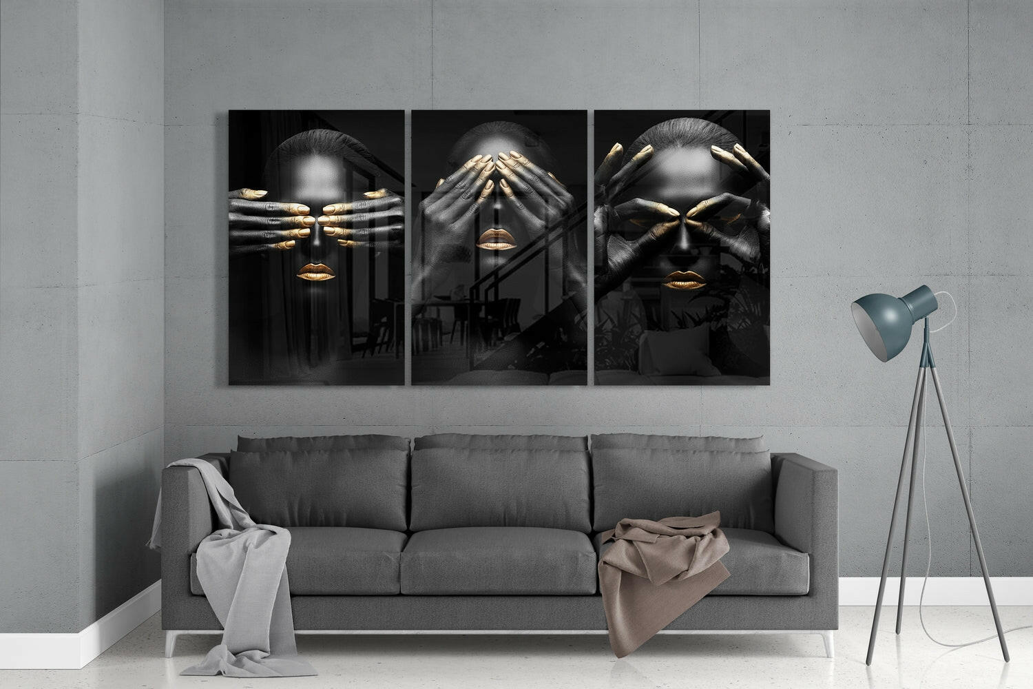 Woman Mega Glass Wall Art.