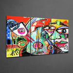 Abstract Cello Mega Glass Wall Art.