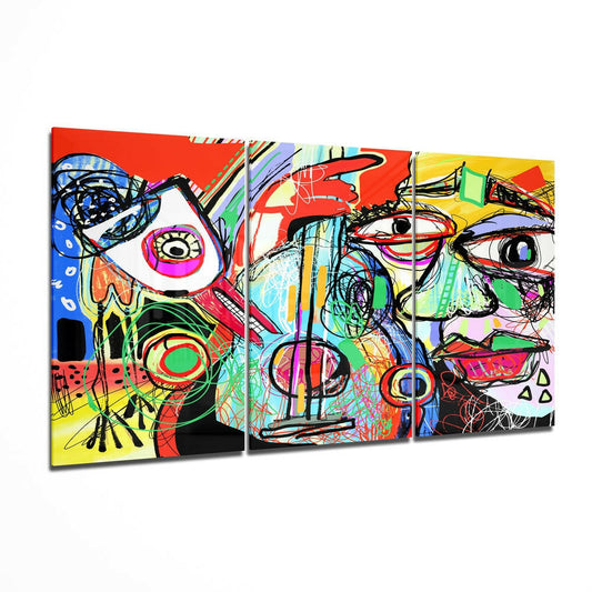Abstract Cello Mega Glass Wall Art.