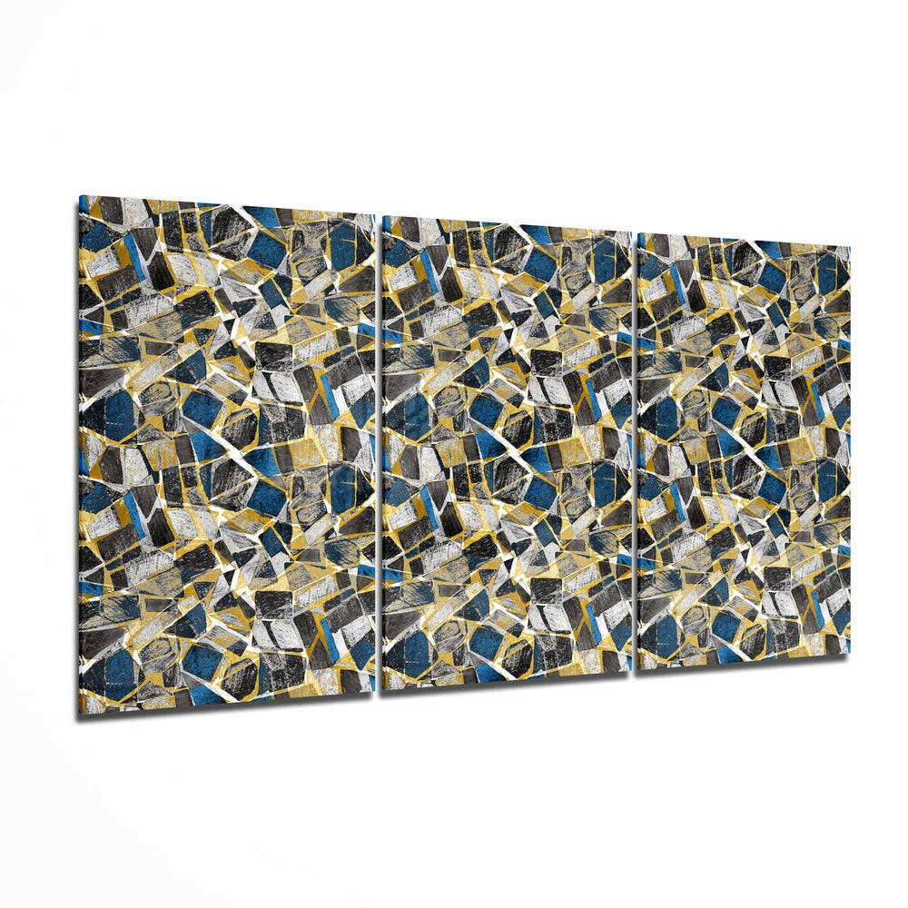 Colored Shapes Glass Wall Art.