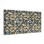 Colored Shapes Glass Wall Art.