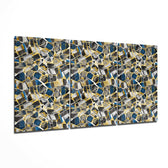 Colored Shapes Glass Wall Art.