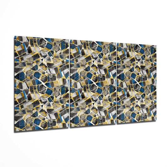 Colored Shapes Glass Wall Art.