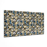 Colored Shapes Glass Wall Art | Insigne Art Design