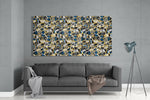 Colored Shapes Glass Wall Art.