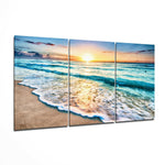 Turquoise Beach Glass Wall Art.