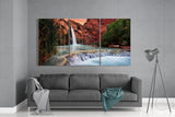 Waterfall Glass Wall Art | Insigne Art Design