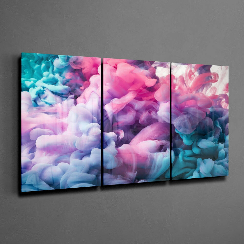Pastel Smoke Mega Glass Wall Art.
