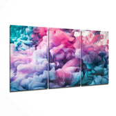 Pastel Smoke Mega Glass Wall Art.
